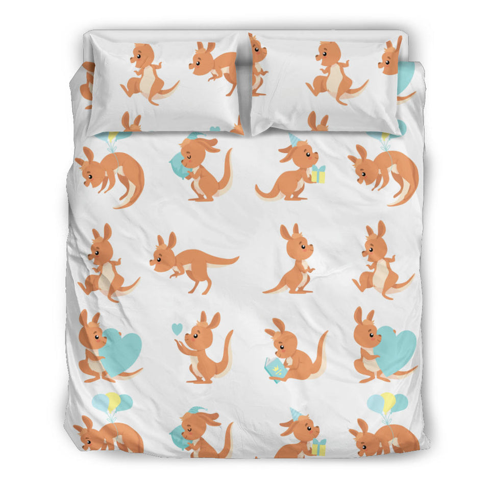 Cute Kangaroo Pattern Bedding Set