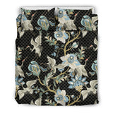 Japanese Crane Ornament Elements Bedding Set