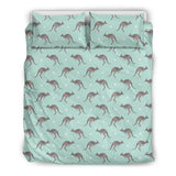 Kangaroo Pattern Background Bedding Set