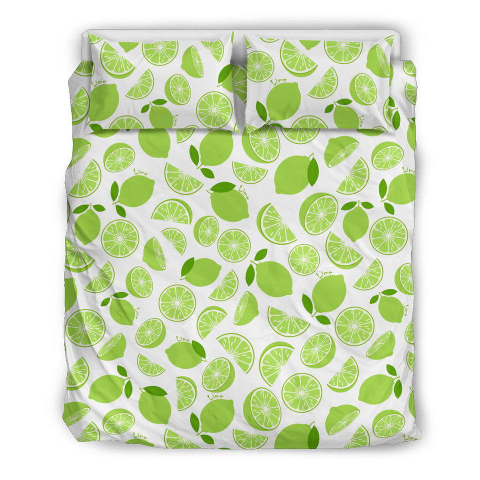 Lime Design Pattern Bedding Set