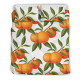 Oranges Pattern Background Bedding Set