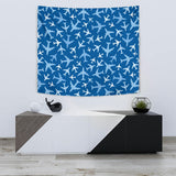 Airplane Pattern In The Sky Wall Tapestry