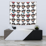 Cute Ninja Design Pattern Wall Tapestry