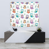 Cute Owl Pattern Wall Tapestry
