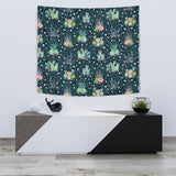 Cactus Glass Terrarium Pattern Wall Tapestry