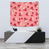 Cake Cherry Pattern Wall Tapestry
