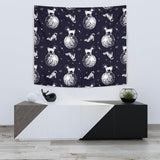 Chihuahua Space Helmet Astronaut Pattern Wall Tapestry