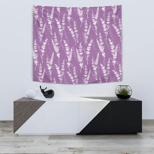 Lavender Flowers Purple Pattern Wall Tapestry