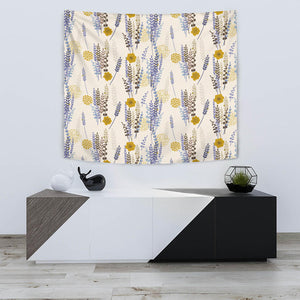 Lavender Modern Pattern Blackground Wall Tapestry