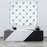 Nautical Steering Wheel Chain Wall Tapestry