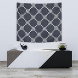 Nautical Steering Wheel Rope Pattern Wall Tapestry