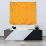 Orange Traditional Indian Element Pattern Wall Tapestry