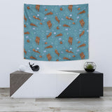 Sea Otters Pattern Wall Tapestry