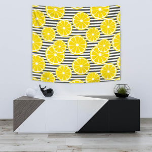 Slice Of Lemon Design Pattern Wall Tapestry