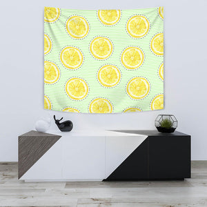 Slice Of Lemon Pattern Wall Tapestry