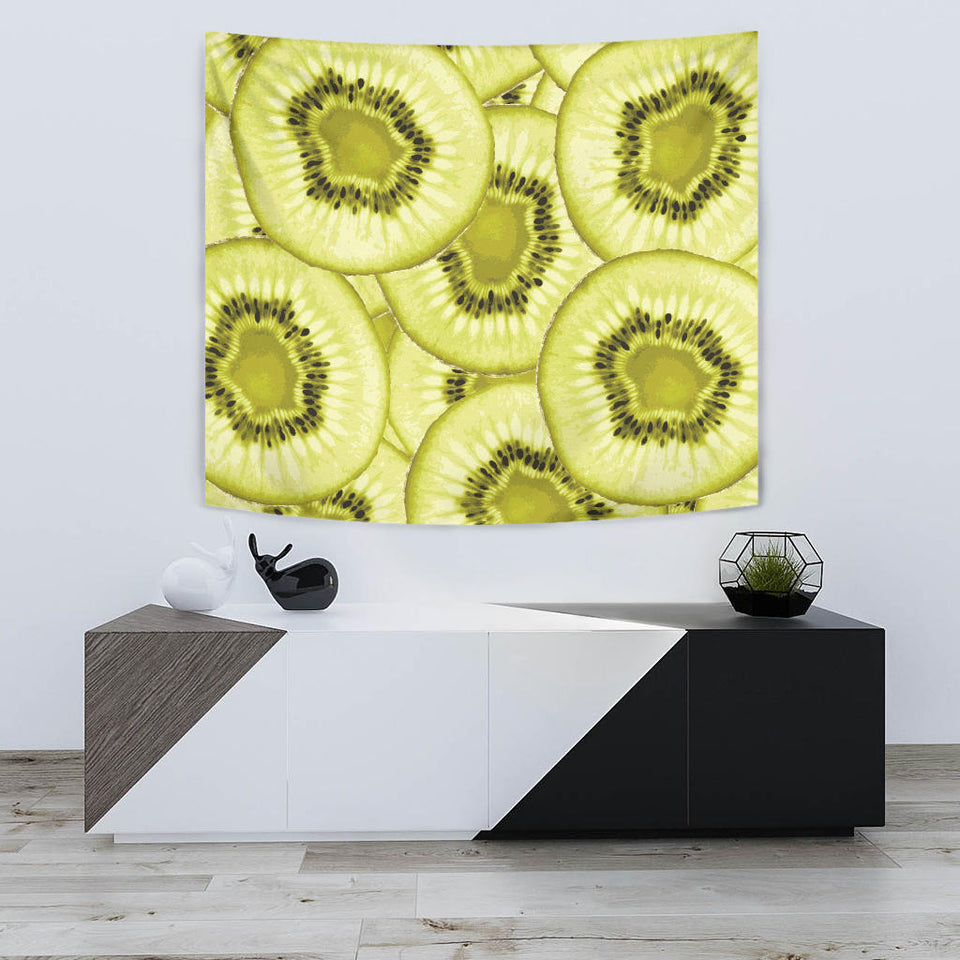 Sliced Kiwi Pattern Wall Tapestry