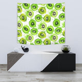 Watercolor Kiwi Pattern Wall Tapestry