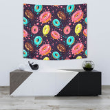 Colorful Donut Glaze Pattern Wall Tapestry