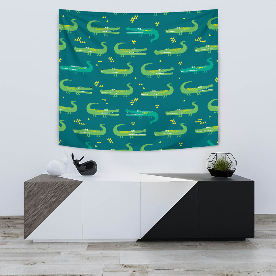 Crocodile Pattern Wall Tapestry