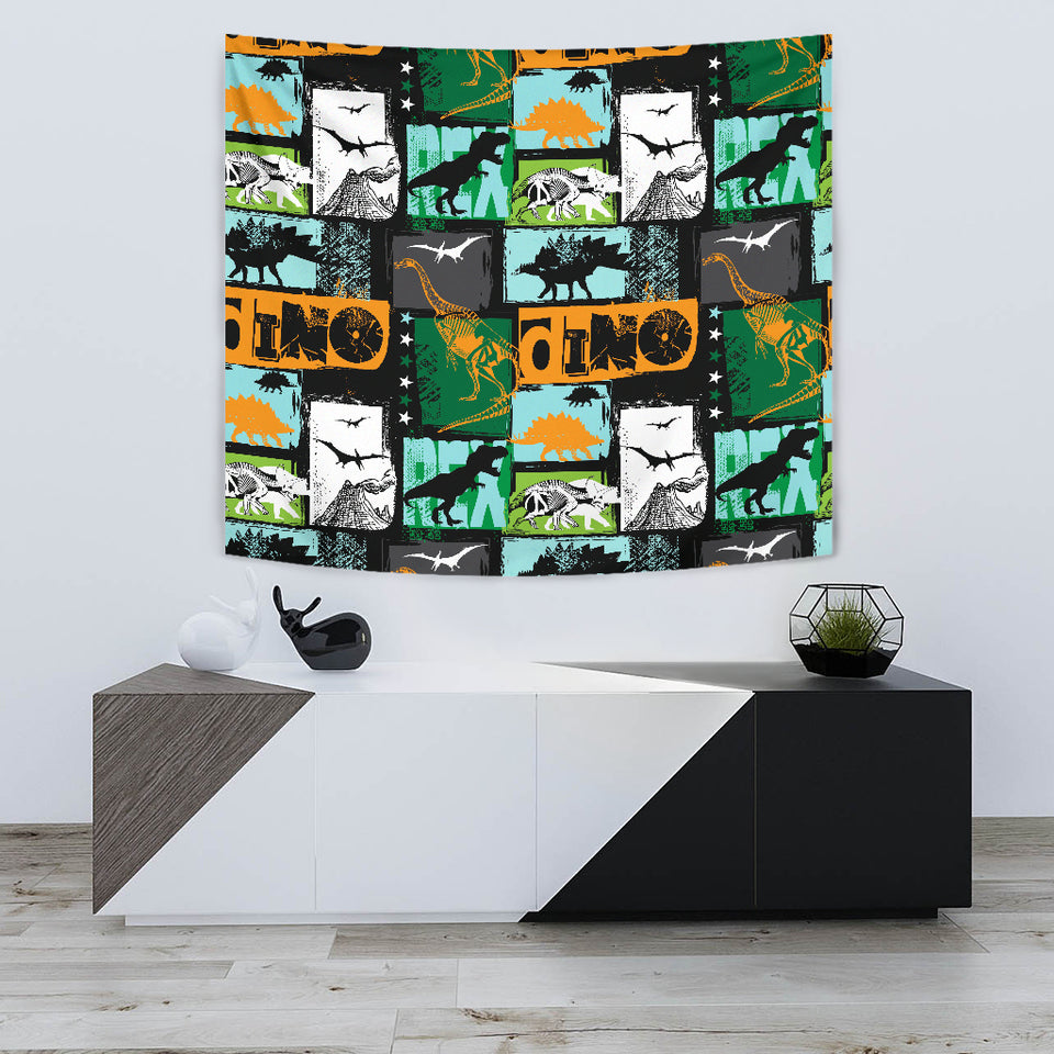 Dinosaurs Print Pattern Wall Tapestry