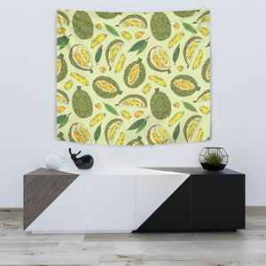 Durian Leaves Pattern Background Wall Tapestry