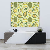 Durian Leaves Pattern Background Wall Tapestry