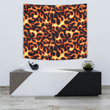 Fire Flame Dark Pattern Wall Tapestry