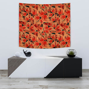 Fire Flame Pattern Wall Tapestry