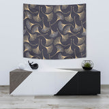 Gold Ginkgo Leaves Wall Tapestry