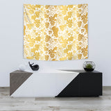 Gold Grape Pattern Wall Tapestry