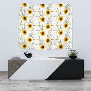 Beautiful Sunflowers Pattern Wall Tapestry