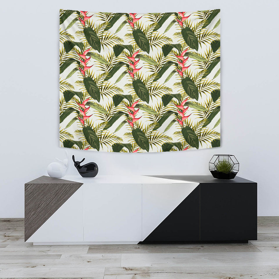 Heliconia Pattern Wall Tapestry