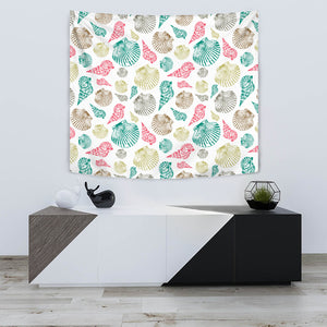 Colorful Shell Pattern Wall Tapestry