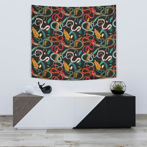 Colorful Snake Plant Pattern Wall Tapestry