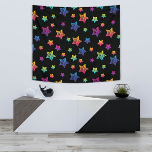 Colorful Star Pattern Wall Tapestry