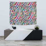 Colorful Zebra Skin Pattern Wall Tapestry