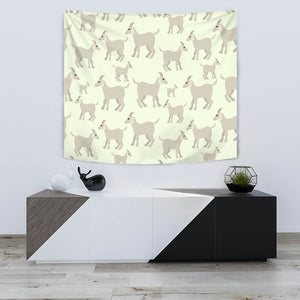 Little Young Goat Pattern Wall Tapestry