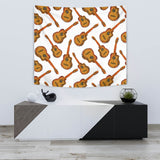 Paint Guitar Pattern Wall Tapestry