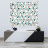 Cute Penguin Pattern Wall Tapestry