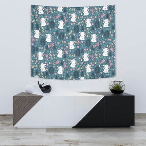 Cute Rabbit Pattern Wall Tapestry