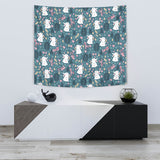 Cute Rabbit Pattern Wall Tapestry