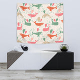 Cute Whale Pattern Wall Tapestry