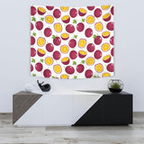 Passion Fruit Design Pattern Wall Tapestry