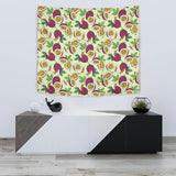 Passion Fruit Pattern Wall Tapestry