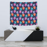 Pineapples Pattern Zigzag Background Wall Tapestry