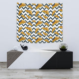 Pizza Design Pattern Wall Tapestry