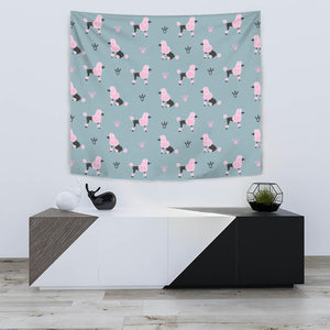 Poodle Dog Pattern Wall Tapestry
