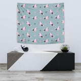 Poodle Dog Pattern Wall Tapestry