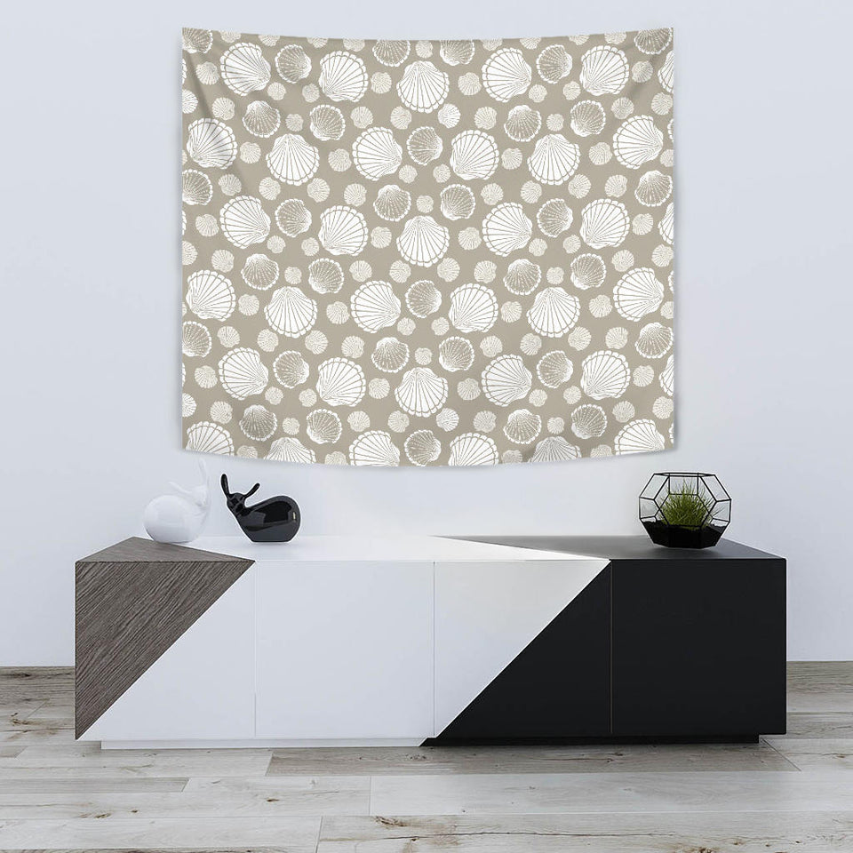 Scallop Shell Pattern Wall Tapestry