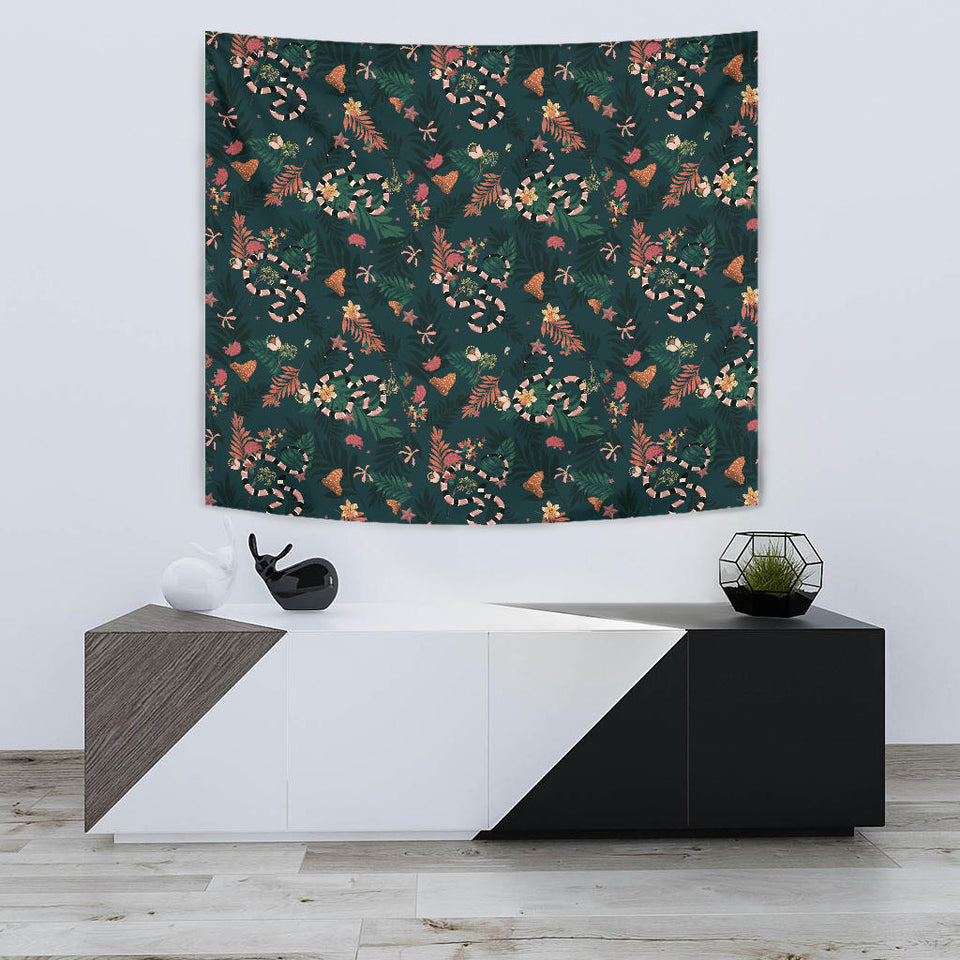 Snake Forest Pattern Wall Tapestry